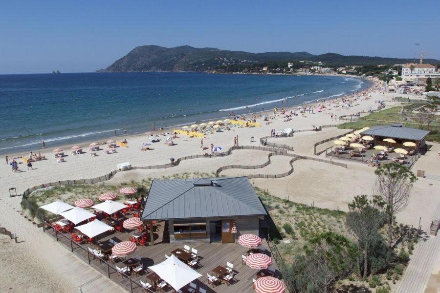 Villa-Chateau Les Terrasses - Tamaris, Plage Des Sablettes, Mer Au Bas De La Propriete ลาแซน-ซูร์-แมร์ ภายนอก รูปภาพ
