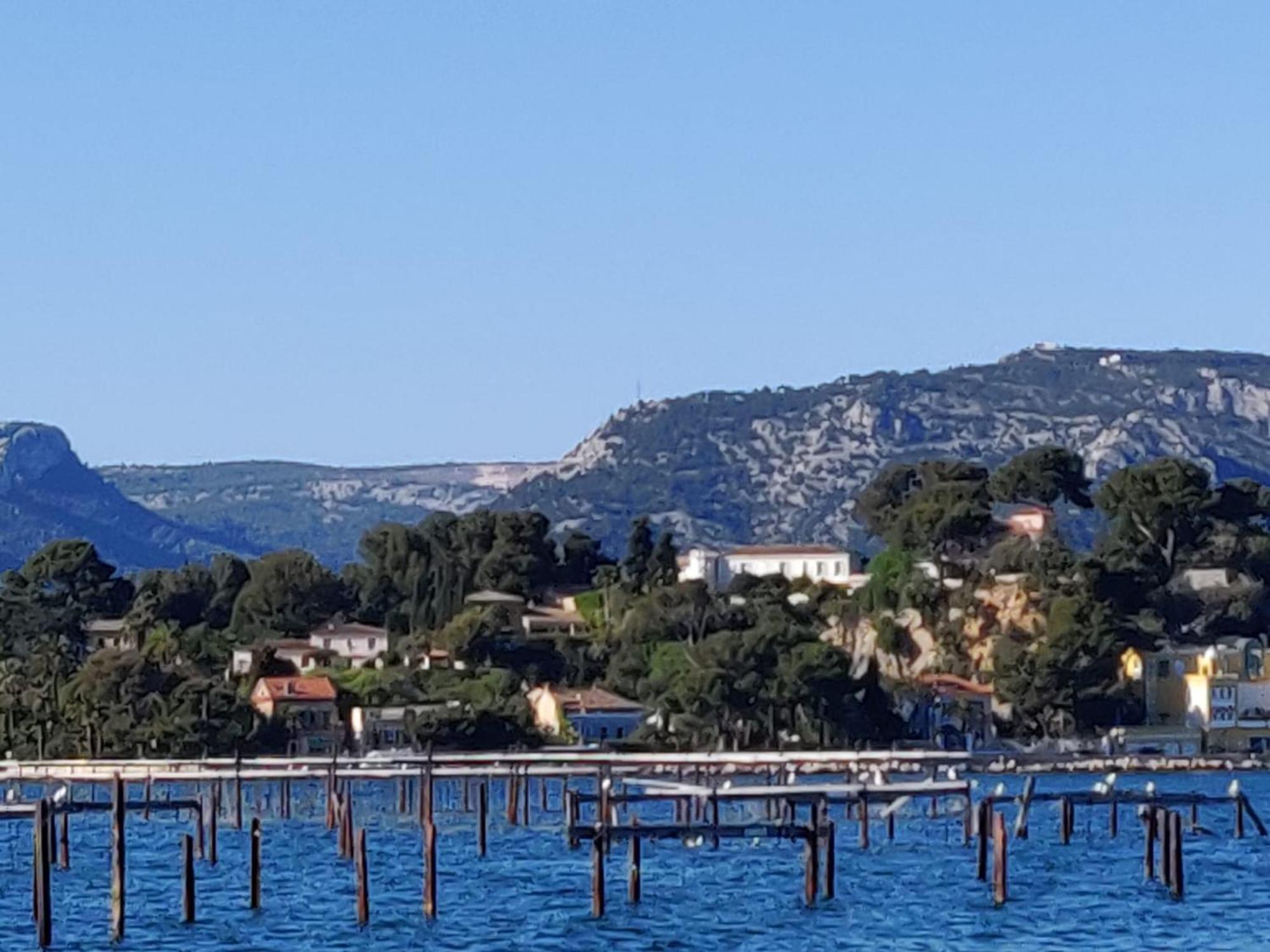 Villa-Chateau Les Terrasses - Tamaris, Plage Des Sablettes, Mer Au Bas De La Propriete ลาแซน-ซูร์-แมร์ ภายนอก รูปภาพ