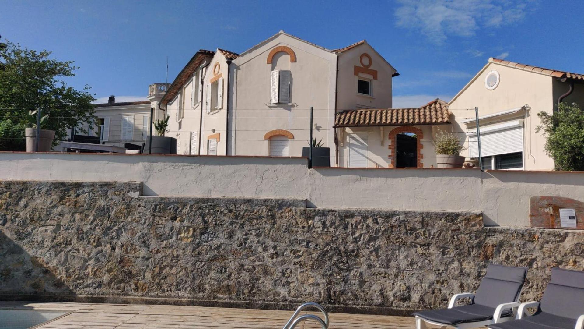 Villa-Chateau Les Terrasses - Tamaris, Plage Des Sablettes, Mer Au Bas De La Propriete ลาแซน-ซูร์-แมร์ ภายนอก รูปภาพ